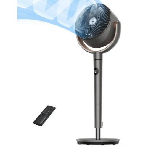 Dreo Pedestal Oscillating Fan Black and Carmel