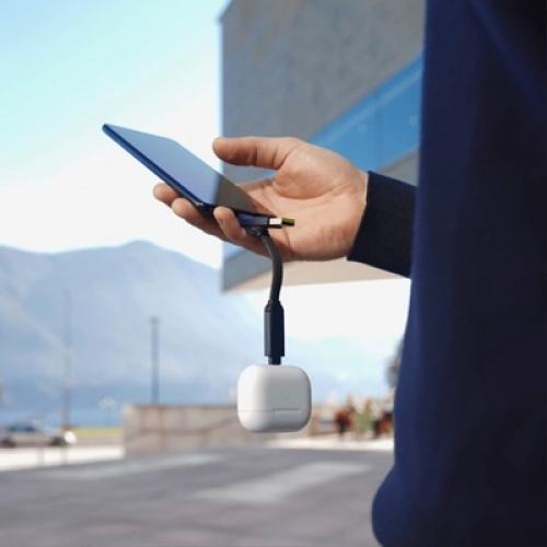 inCharge X - The 100W Swiss Army Knife of Cables, Portable Keyring Compatible with Apple iPhone/USB/USB-C/Micro USB Cable (Black)