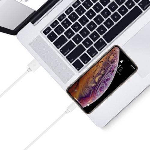 Just Wireless 10ft TPU Lightning to USB-A Cable - White