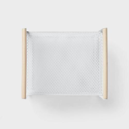 Metal 3-Tier Adjustable Shelf Box Organizer White - Brightroom