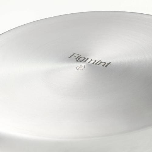 1.5qt Stainless Steel Sauce Pan with Straining Lid Silver - Figmint™