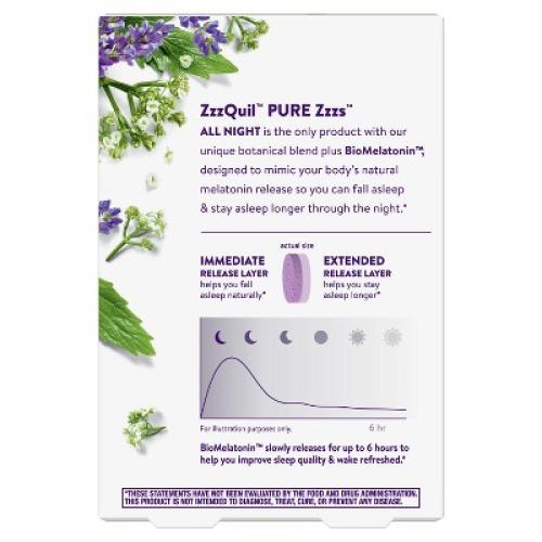 Pure Zzzs All Night Extended Release Melatonin Tablets - 14ct 2 Pack