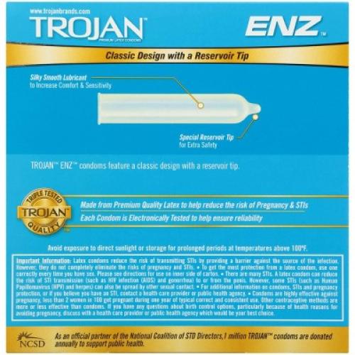 Trojan ENZ Lubricated Condoms - 36ct (2PK)