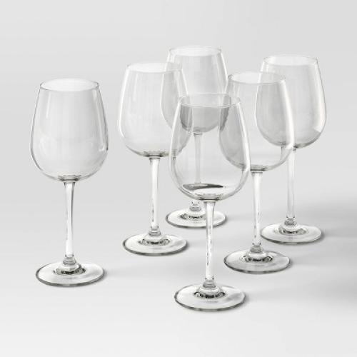 (MISSING ONE) 18oz 5pk Hutton Wine Glass Set - Threshold™