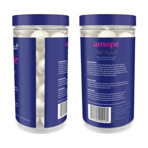 Amope Pedi Perfect Rejuvenating Foot Soak Bath Bombs - 14.8oz