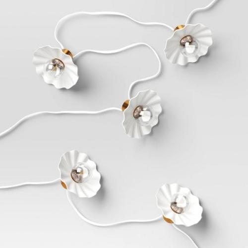 10ct LED Plug In Indoor Outdoor Orb and Globe String Lights Clear/White - Threshold™ designed with Studio McGee