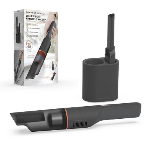 Sharper Image Lightweight Handheld Vacuum with 2-In-1 Upholstery & Crevice Tool, Cordless Black