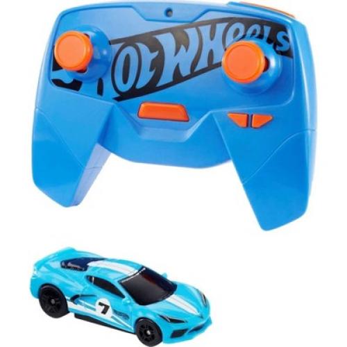 Color Blue Hot Wheels R/C  Corvette C10  Vehicle - 1:64 Scale