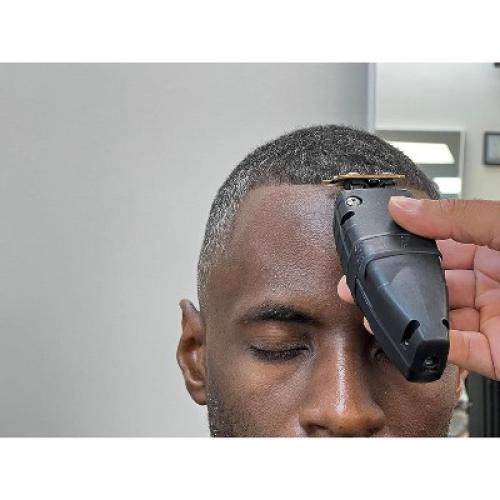 Black Andis 74150 GTX-EXO Professional Cord/Cordless Lithium-ion Electric Beard & Hair Trimmer with Charging Stand, Black