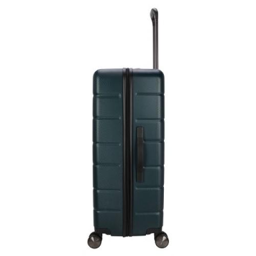 Skyline Hardside Large Checked Spinner Suitcase - Sea Moss: 8 Wheels, Telescoping Handle