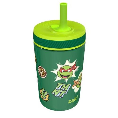 Zak Designs 12oz TMNT Kelso Tumbler Green ‼️mild stains on the outside ‼️