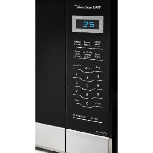 Panasonic 1.2 Inverter Microwave - Stainless Steel NN-SN67HS: Countertop, 1200W, 12 Programs, Digital Display