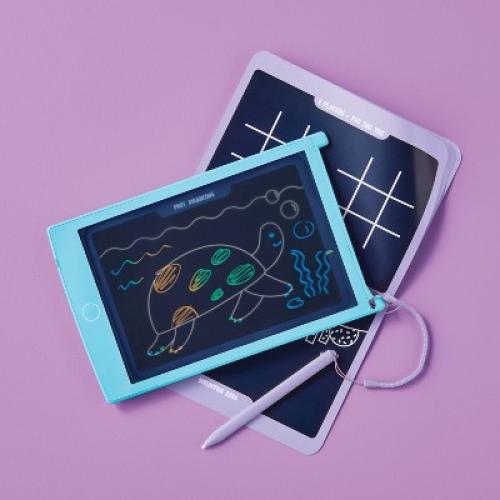 See Through Drawing Pad - Mint - Gigglescape&ABS Material, Enhances Fine Motor Skills, Doodle Mats & Boards