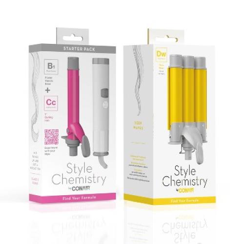 Conair Style Chemistry Triple Barrel Hair Waver Attachment For Use With Style Chemistry Starter Kit Power Handle - 1