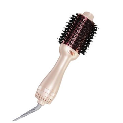 TYMO Volumizer Hot Air Brush Hair Dryer - Champagne Pink - 1200 Watt