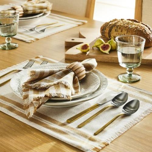 4pc 10.75 Stoneware Dinner Plate Set Cream - Threshold™ designed with 3 PACK ONE MISSING