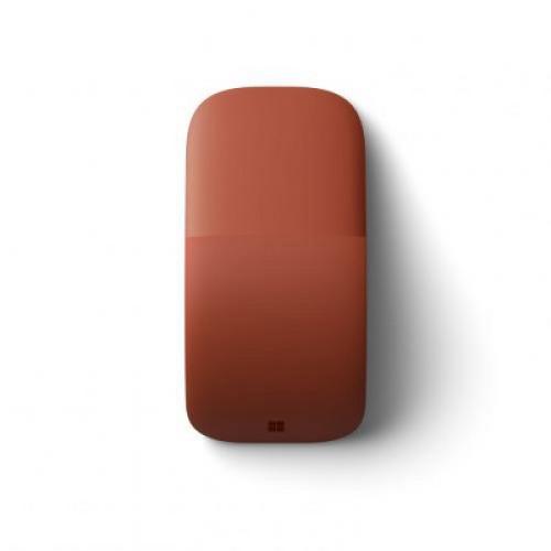 Microsoft Surface Arc Touch Mouse Poppy Red - Wireless - Bluetooth Connectivity - Ultra-slim & lightweight - Innovative full scroll plane