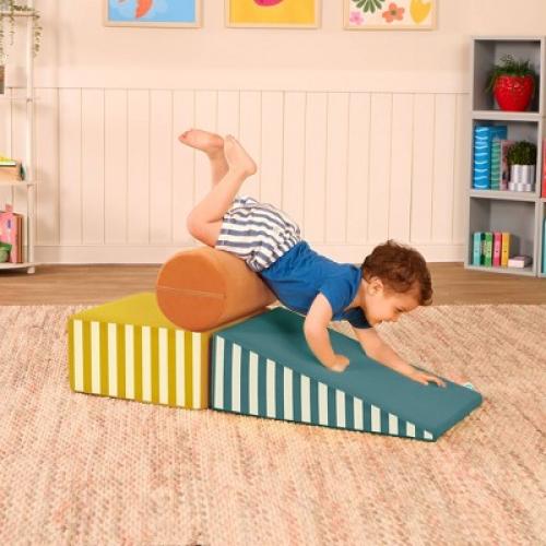 B. toys Modular Foam Shapes Playset with Ramp- Wonder Shapes Balance Board