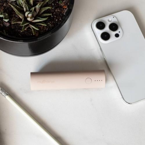 myCharge 4500mAh Power & Go Pocket Power Bank - Beige