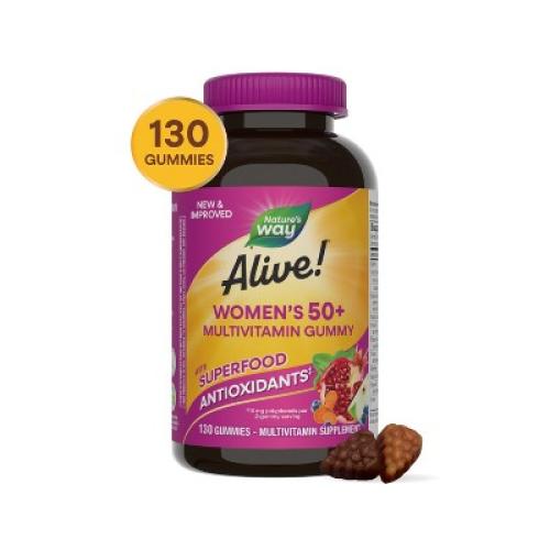 Nature's Way Alive! Women's 50  Gummy Multivitamin - Mixed Berry Flavored - 130ct