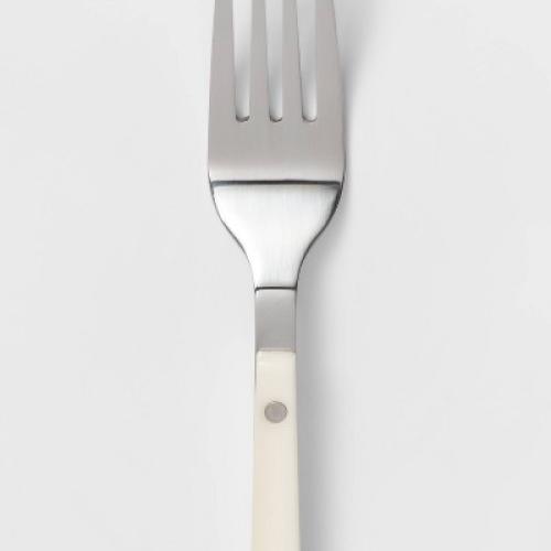 20pc Stainless Steel Burlington Silverware Set Cream - Threshold™