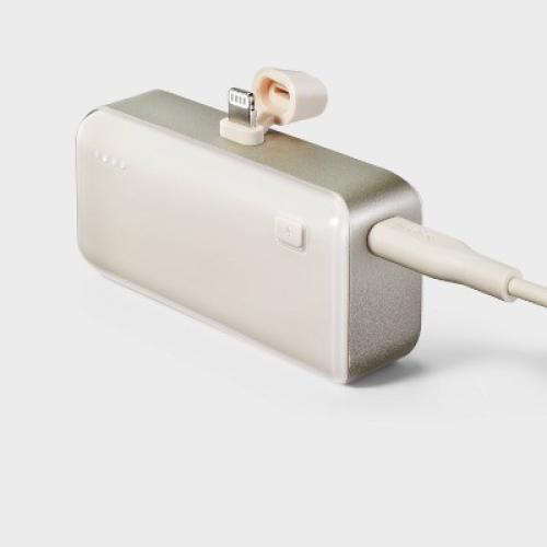 4200mAh Plug-In Lightning Power Bank - heyday™ Stone White