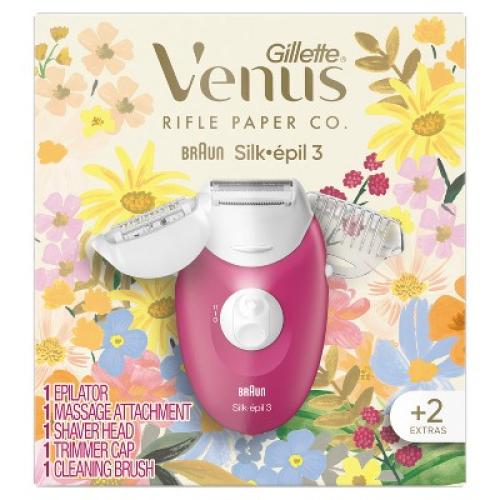 Rifle Paper Co.   Venus Epilator with Shaver & Trimmer Attachments