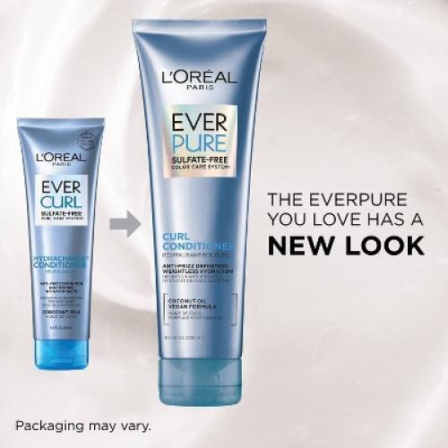 L'Oreal Paris Ever Curl Sulfate-Free Coconut Oil Hydracharge Conditioner - 8.5 fl oz