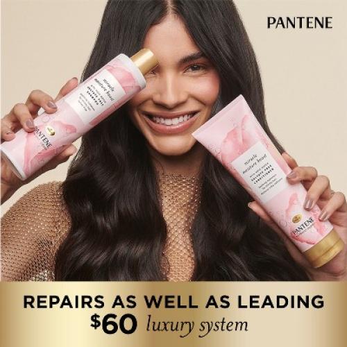 Pantene Sulfate Free Rose Water Shampoo and Conditioner Dual Pack, Nutrient Blends - 17.6 fl oz