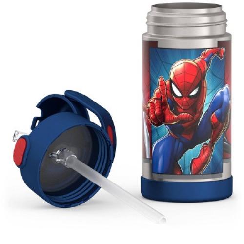 Thermos Kids' 12oz Stainless Steel FUNtainer Water Bottle with Bail Handle - Spider-Man