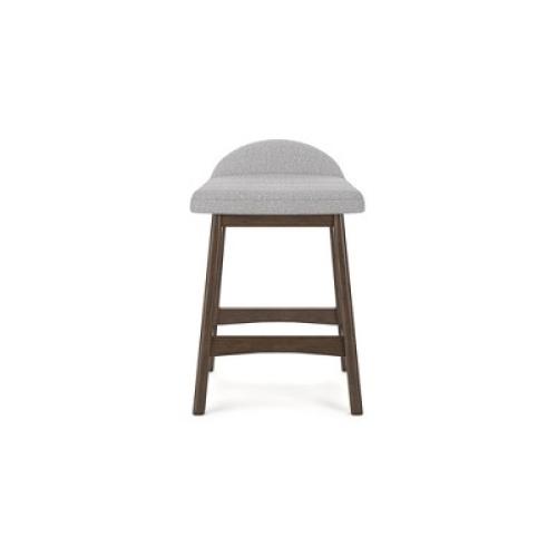 Set of 2 Color Grey Signature Design by Ashley Lyncott Counter Height Upholstered Barstool with Foam Cushion, Set of 2, Light Gray