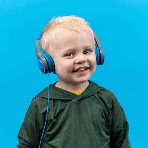 JLab JBuddies Folding Gen 2 Kids Headphones - Blue/Gray