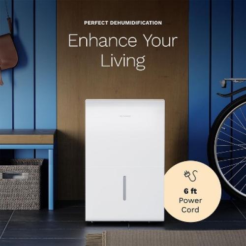 hOmeLabs 4,500 Sq. Ft WiFi-Enabled Dehumidifier - Powerful Humidity Control - 50 pint