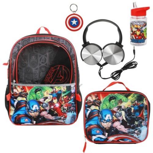 Avengers Kids' 15.5L Backpack with HP - Black