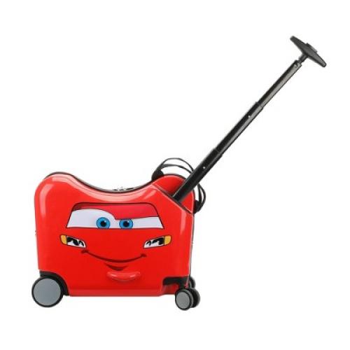 Disney Cars Carry On Spinner Hardside Ride On Suitcase - Red