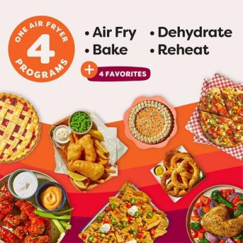 (HANDLE CRACKED) Instant Pot 5.3qt Air Fryer with Odor Erase   Clearcook