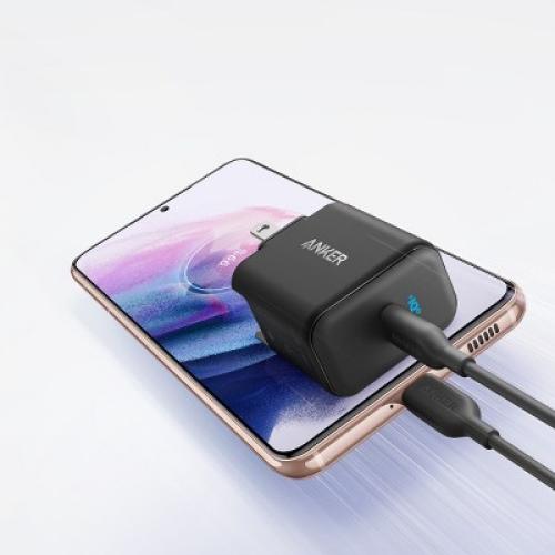 Anker PowerPort III PD 25W USB-C Wall Charger with Foldable Plug - Black
