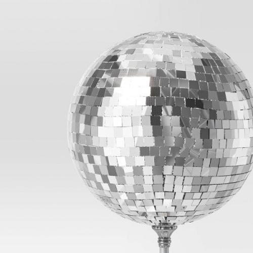 11.25 Mirrored Ball Christmas Tree Topper Silver - Wondershop™