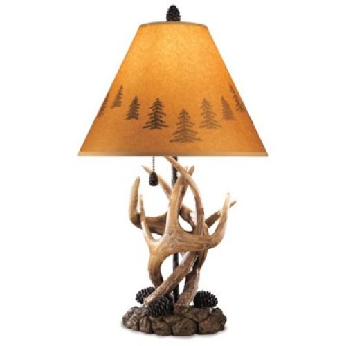 Set of 2 Derek Poly Table Lamps Brown - Signature Design by Ashley: Rustic Style, UL Listed