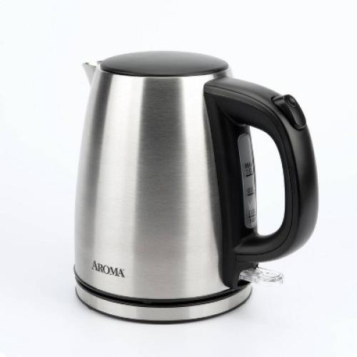 Aroma 1L Electric Water Kettle - Stainless Steel