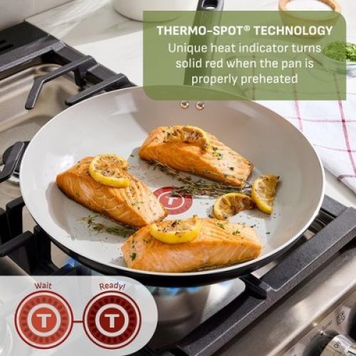 T-Fal Simply Cook 20pc Ceramic Nonstick Cookware Set Black