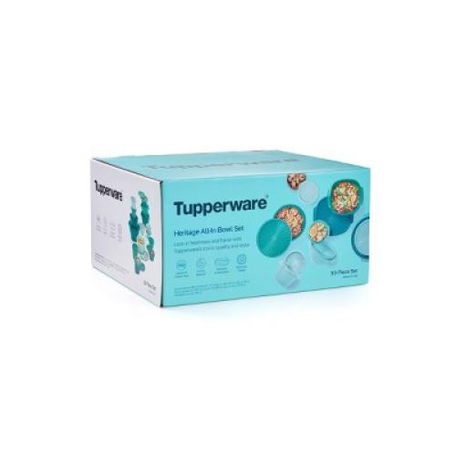 Tupperware 30pc (set of 15) Heritage Food Storage Container Set Teal Green: Stackable, Dishwasher-Safe!!