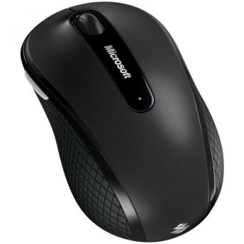 Microsoft Wireless Mobile Mouse 4000 - BlueTrack Enabled - Nano Transceiver - 4-way Scrolling and 4 Customizable Buttons