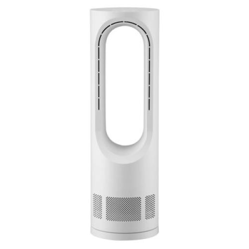 VEVOR Desk Fan Bladeless, 17 inch Office Table Fan Small Quite, 5 Speeds Adjustment, 0-9H Timer, 60-Degree Oscillation, Touch Control, White