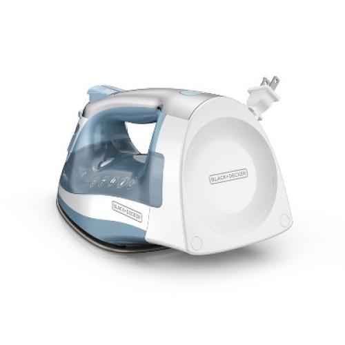 BLACK DECKER Steam Iron Retractable Cord Gray