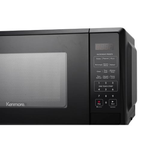 Kenmore 1.1 cu-ft Black Microwave - Black - with dents