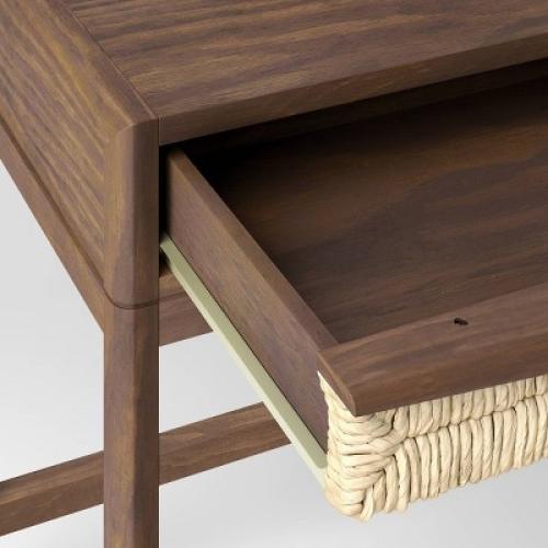 Withania Desk with Drawers - Threshold™: Wood Composite, Home Office Furniture, Study Writing Table