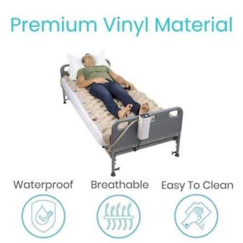 Vive Alternating Air Pressure Mattress Pad - The Original Bed Sore Prevention Solution - Hospital & Home Mattress Topper