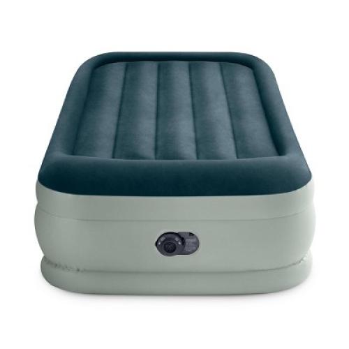 Intex Elevated 18 Premium Comfort Twin Air Mattress with Internal Pump