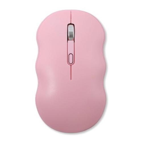 Color Pink iJoy Wireless Wavy Computer Mouse - Pink